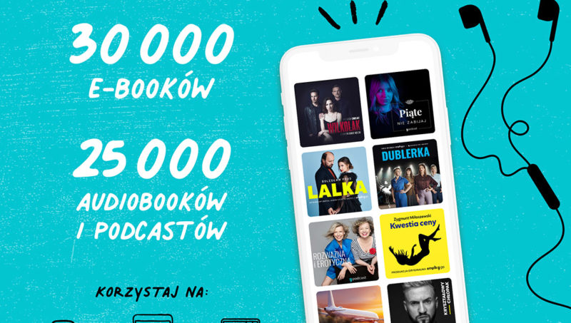 rekalama usługi ebooków telefon i słuchawki