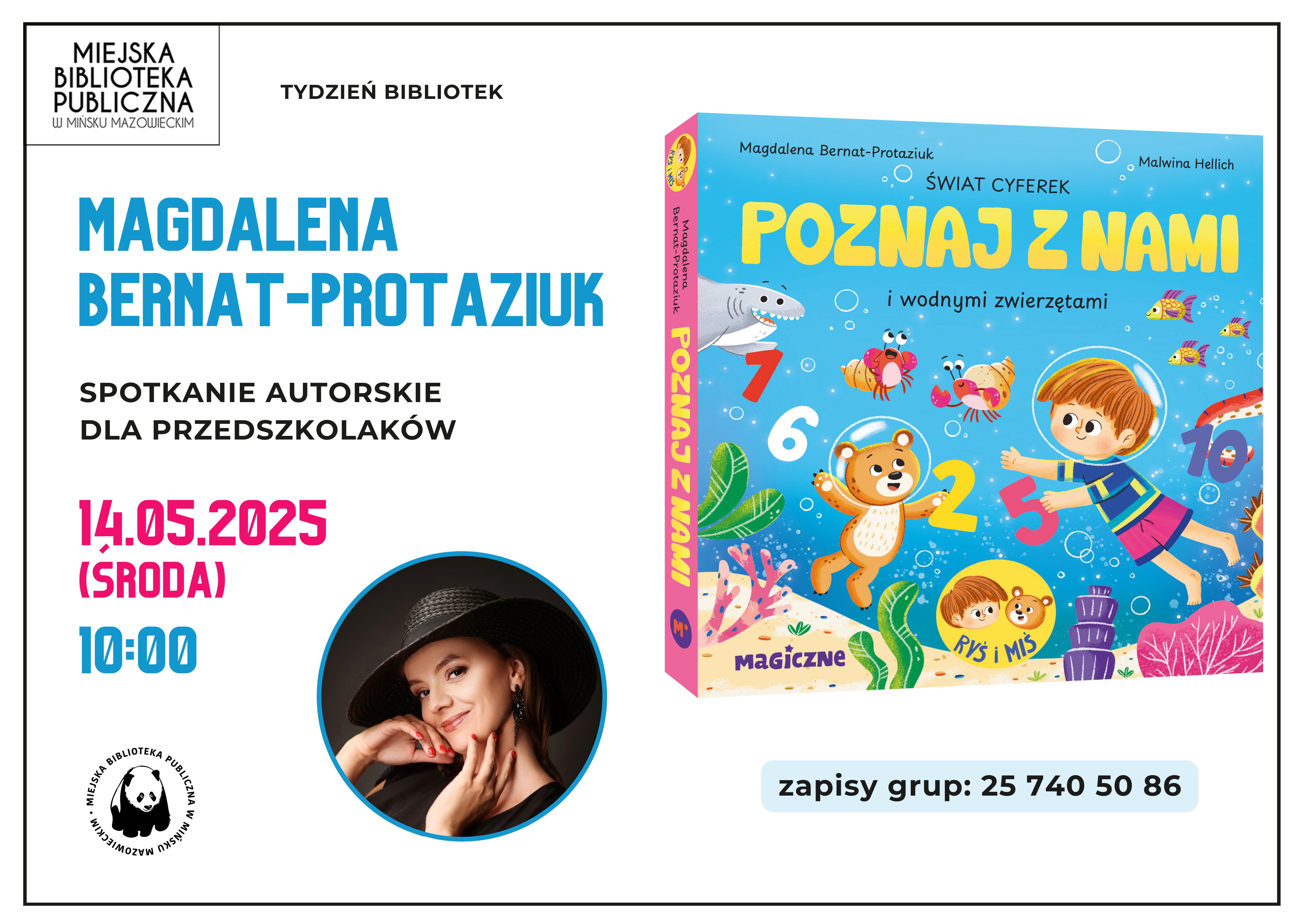 Spotkanie autorskie z Magdaleną Bernat-Protaziuk dla przedszkolaków - 14 maja, 10:00