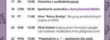 plakat z informacjami o wydarzeniach we wrześniu w bibliotece