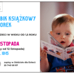 Klubik Książkowy Wtorek zapisy w oddziale dla dzieci dnia 18 listopada o godzinie 10:15