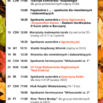 Kalendarium na listopad informacje poniżej