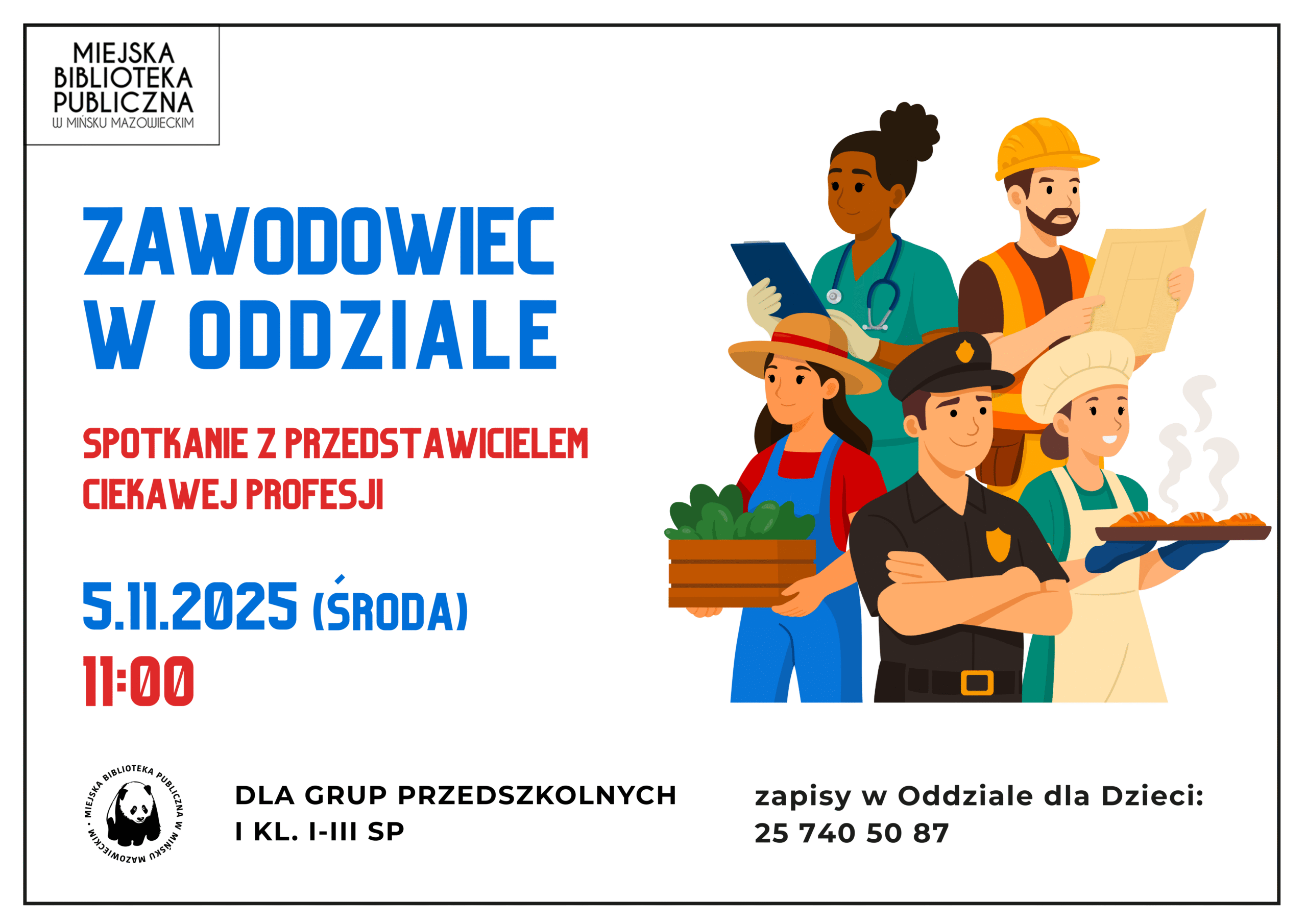 Zawodowiec w Oddziale dnia 5 listopada. Zajęcia dla grup przedszkolnych.