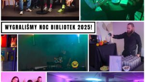 Z ogromną dumą informujemy, że Miejska Biblioteka Publiczna w Mińsku Mazowieckim znalazła się wśród 10 równorzędnych laureatów Nocy Bibliotek 2025! 🥇 To wyjątkowe wyróżnienie zwłaszcza, że do akcji zgłosiło się aż 1642 biblioteki z całej Polski 😮 Jury doceniło nas „za udowodnienie, że biblioteka może elektryzować!” ⚡